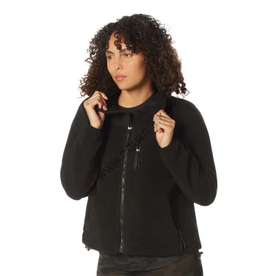 Флисовая женская черная куртка Rothco Womens Trailsman Sherpa Fleece Jacket Black 13150, фото