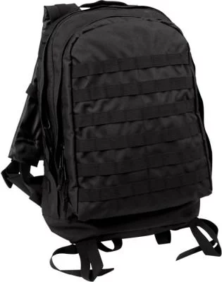 Черный трехдневный штурмовой ранец Rothco MOLLE II 3-Day Assault Pack Black 40139, фото