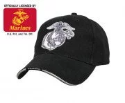 Rothco Deluxe U.S.M.C. G & A Low Profile Insignia Cap Black 9897