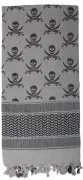 Rothco Skulls Shemagh Tactical Desert Scarf Grey 8539