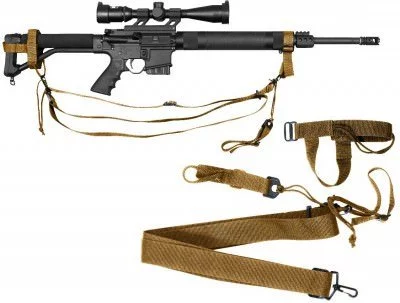Трехточечный койотовый оружейный ремень Rothco 3-Point Rifle Sling Coyote 4077, фото