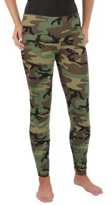 Камуфлированные женские леггинсы Rothco Women Leggings Woodland Camo 3298, фото