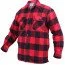 Рубашка фланелевая красная с мехом Rothco Extra Heavyweight Buffalo Plaid Sherpa-lined Flannel Shirt Red 3739 - Рубашка фланелевая с мехом Rothco Extra Heavyweight Buffalo Plaid Sherpa-lined Flannel Shirt Red 3739