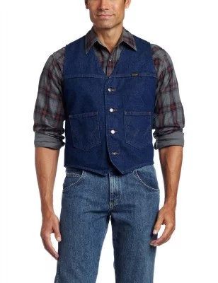 Wrangler® Unlined Denim Vest # Prewashed, фото