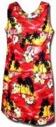 Pacific Legend Hawaiian Short Tank Dress - 315-3104 Red