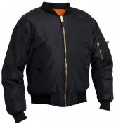 Rothco Enhanced Nylon MA-1 Flight Jacket Black 2890