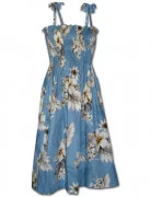 Pacific Legend Hawaiian Tube Dress 332-3162 Blue