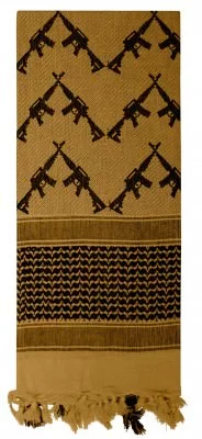 Арафатка Rothco Crossed Rifles Shemagh Tactical Scarf Coyot - 8737, фото