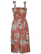 Pacific Legend Hawaiian Tube Dress 332-3162 Peach