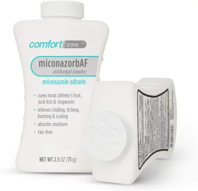 Притивогрибковая пудра-присыпка (без талька) для ног и обуви Miconazorb Antifungal Talc-Free Foot Powder 2% Miconazole Nitrate, фото