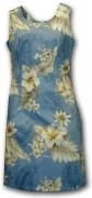 Pacific Legend Hawaiian Short Tank Dress 315-3162 Blue