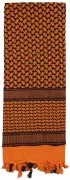 Rothco Shemagh Tactical Desert Scarf Orange / Black - 8537