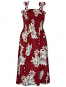 Pacific Legend Hawaiian Tube Dress 332-3162 Red