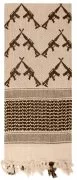 Rothco Crossed Rifles Shemagh Tactical Scarf Tan - 8737