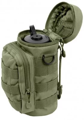 Подсумок-чехол оливковый молле для бутылки MOLLE Water Pouch Olive Drab 2379, фото