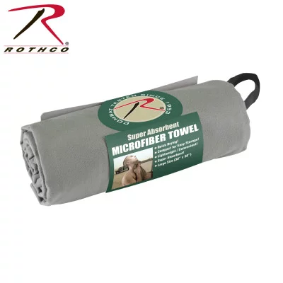 Полотенце из микрофибры серо-зеленое Rothco Microfiber Towel Foliage Green, фото