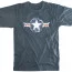 Футболка винтажная голубая знак авиации ВВС США Rothco Vintage Military T-Shirt - Blue w/ "Army Air Corp Star" Print 66500 - Винтажная футболка Rothco Vintage Army Air Corps T-Shirt 66500