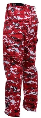 Брюки тактические красный цифровой камуфляж Rothco BDU Pants Red Digital Camo 99640, фото