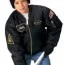 Куртка черная детская с нашивками авиации Rothco Kids Flight Jacket With Patches Black 7341 - Куртка черная детская с нашивками авиации Rothco Kids Flight Jacket With Patches Black 7341