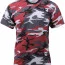 Футболка красный хамелеон камуфляж Rothco T-Shirts Red Camo 6006 - Футболка камуфлированная Rothco T-Shirts Red Camo 6006