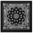 Черная бандана с белым орнаментом Rothco Trainmen Bandana Black (56 x 56 см) 4143 - Черная бандана с белым орнаментом Rothco Trainmen Bandana Black (56 x 56 см) 4143