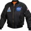 Летная черная куртка НАСА Rothco NASA MA-1 Flight Jacket Black 7328 - Летная черная куртка НАСА Rothco NASA MA-1 Flight Jacket Black 7328