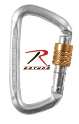 Карабин Hard Steel Modified D Key Screw Gate Carabiner, фото