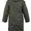 Американская, зимняя, винтажная оливковая куртка парка фиштэил M-51 Fishtail Parka с утепляющей подстежкой Rothco 9462 - Куртка парка Rothco M-51 Fishtail Parka - Olive Drab - 9462