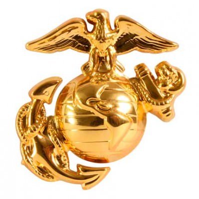 Кокарда Корпуса Морской Пехоты США Rothco U.S.M.C. Cap Pin Gold (1 шт) 2754, фото