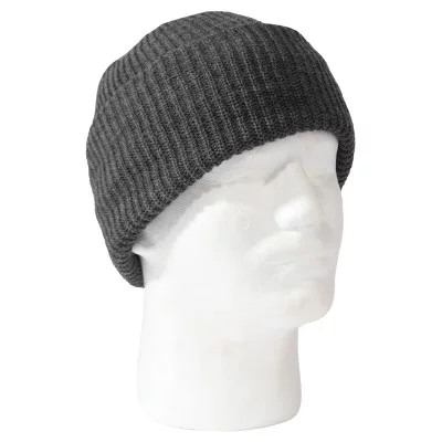 Шапка акриловая американская угольно-серая Rothco WiscKnit® Acrylic Watch Cap Charcoal Grey 54641, фото