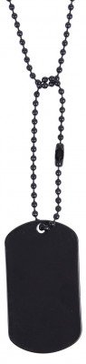 Цепочки для жетона Military Dog Tag Chains Black 8394, фото