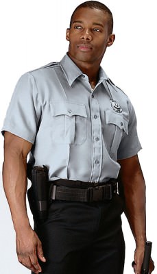 Рубашка форменная с коротким рукавом серая Rothco Short Sleeve Uniform Shirt Grey 30045, фото