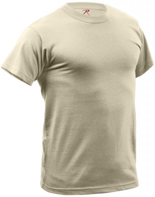 Футболка потоотводящая песочная Rothco Quick Dry Moisture Wicking T-shirt Desert Tan 9570, фото