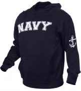 Rothco Military Embroidered Pullover Hoodies Navy Blue / NAVY 2057