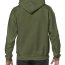 Толстовка Gildan Mens Hooded Sweatshirt Military Green - Толстовка мужская Gildan Mens Hooded Sweatshirt Military Green