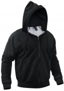 Rothco Thermal Lined Hooded Sweatshirt Black 6260