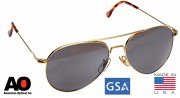 American Optical General Sunglasses 58mm Gold Frame 10702
