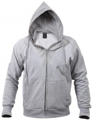 Толстовка Rothco Thermal Lined Hooded Sweatshirt Grey 6260, фото