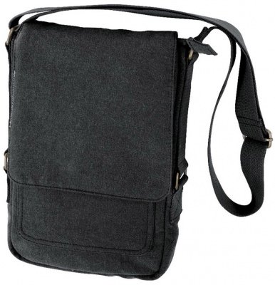 Винтажная хлопковая сумка Rothco Vintage Canvas Military Tech Bag Black 5795, фото
