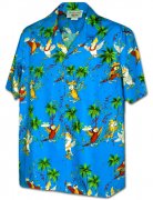Pacific Legend Men's Hawaiian Shirts 410-3952 Blue