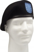 Rothco Inspection Ready Black Beret With Flash 4919