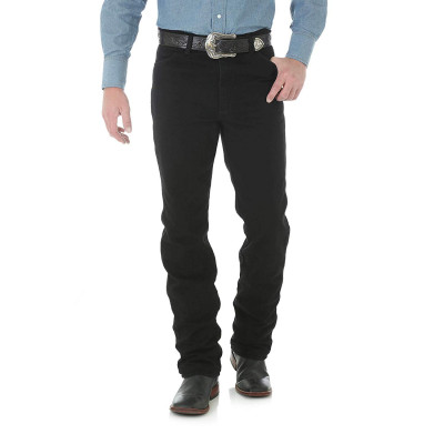 Распродажа черные мужские джинсы Wrangler Men's Cowboy Cut Slim Fit Jean Black 0936WBK, фото