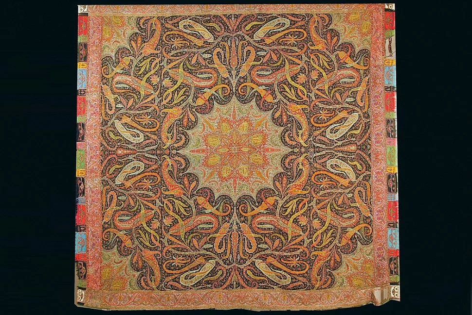 Лунная шаль Kani Kashmir 1860. Фотография с сайта Frank Ames. Лунная шаль Kani Kashmir 1860. Фотография с сайта Frank Ames.