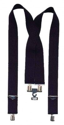 Подтяжки военные чёрные Rothco Pants Suspenders Black 4196, фото