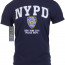 Лицензионная футболка Департамента Полиции Нью Йорка NYPD official license T-SHIRT Navy Blue 6638  - Официальная футболка Департамента Полиции Нью Йорка NYPD official license T-SHIRT - Navy Blue # 6638