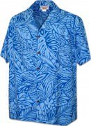 Men's Hawaiian Shirts Allover Prints 410-3868 Blue