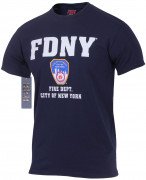 Officially Licensed Fire Department (FDNY) T-shirt Navy Blue 6647