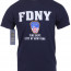 Лицензионая футболка Пожарного Департамента Нью-Йорка Officially Licensed FDNY T-shirt Navy Blue 6647 - Официальная футболка Пожарного Департамента Нью-Йорка Officially Licensed FDNY T-shirt Navy Blue 6647