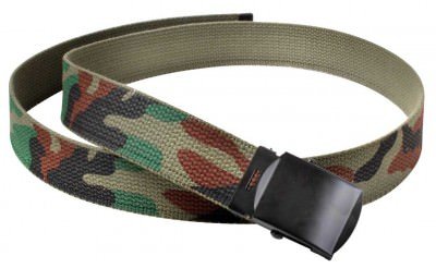 Ремень Rothco Camo Reversible Web Belt - Woodland Camo / Olive Drab - 4178, фото