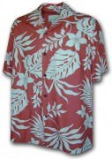 Paradise Motion Men's Rayon Hawaiian Shirts 470-107 Salmon